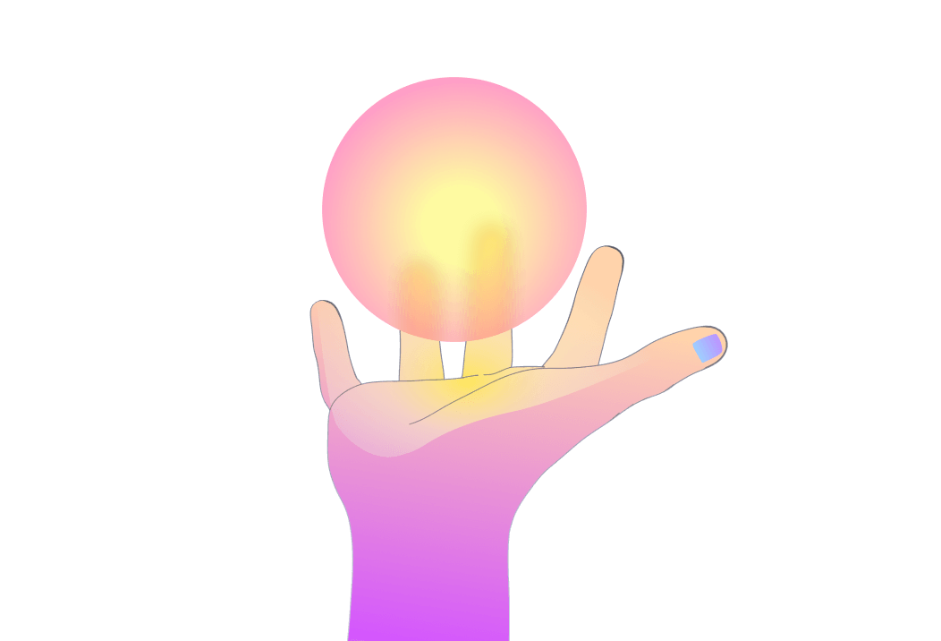 identity in palm of hand